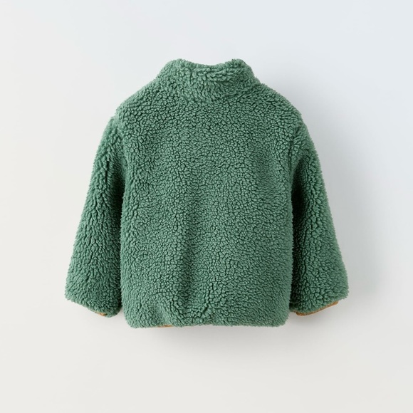 ZARA BOYS FLEECE JACKET - Picture 4 of 5
